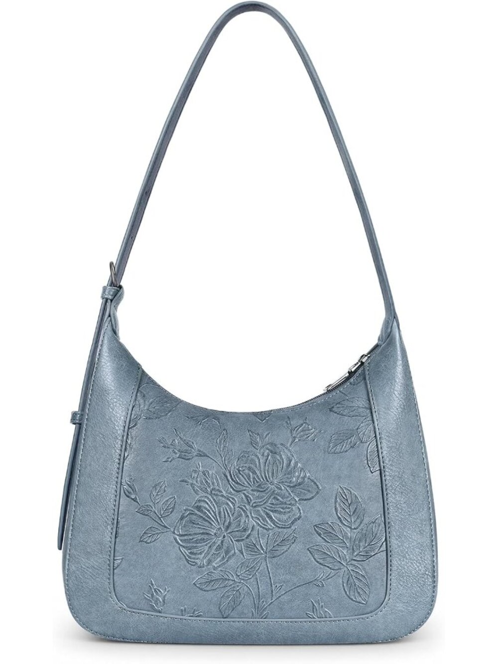 Small Crescent Shoulder Bag for Women,Vegan Leather Purses for Daily Travel